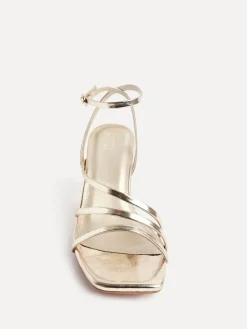 Best Linzi Reflect Wide Fit Strappy Heeled Sandals Gold