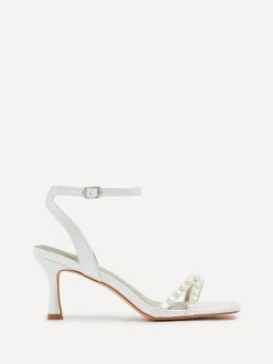 Linzi Ivory Bridal Adelaide Pearl Embellished Block Heels^Women Heels