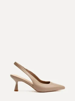 Discount Linzi Mocha Presley Stiletto Pointed Court Heels