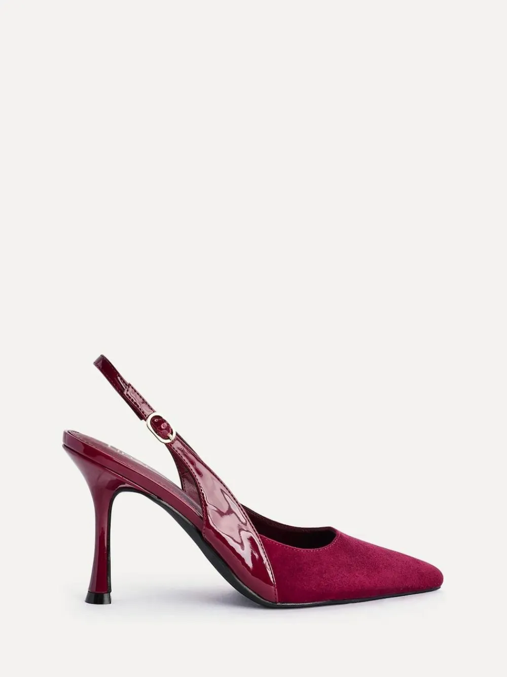 Linzi Wink Suede And Patent Mix Court Heels^Women Heels