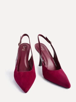 Linzi Wink Suede And Patent Mix Court Heels^Women Heels