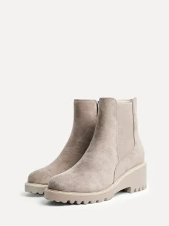 Sale Linzi Taupe Attend Chelsea Wedge Boots