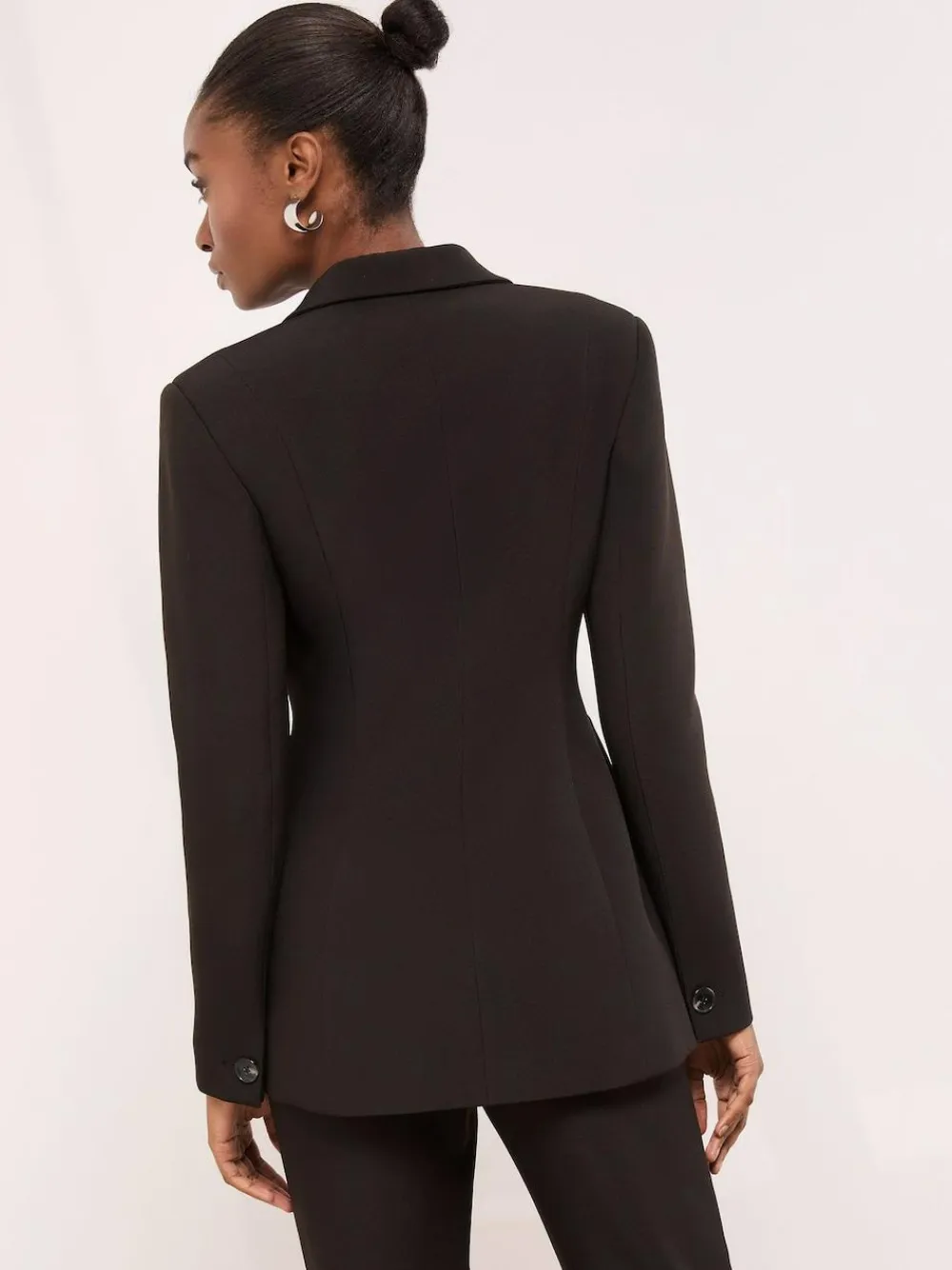 Lipsy Black Cinched Waist Fitted Blazer^Women Blazers