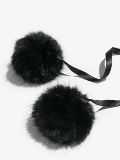 Lipsy Faux Fur Trapper Hat with Poms^Women Hats, Gloves & Scarves|Hats, Gloves & Scarves