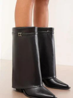 Clearance Lipsy Black Knee High Boots