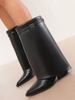 Clearance Lipsy Black Knee High Boots