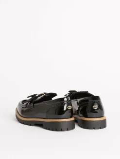 Online Lipsy Black Patent Bow Detail Loafer School Shoes