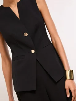 Outlet Lipsy Black Premium Tailored Waistcoat