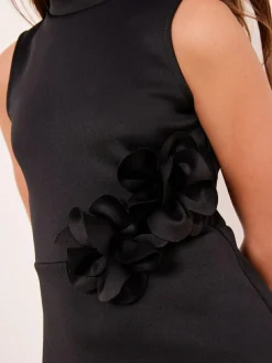 Lipsy Black Scuba Corsage Dress (5-16yrs)^ Dresses