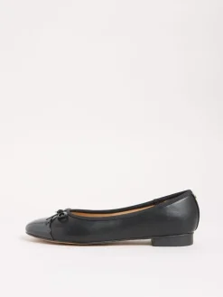 Outlet Lipsy Standard Fit Patent Toecap Ballerinas Black