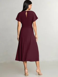 Lipsy Knot Side Midi Dress^Women Dresses
