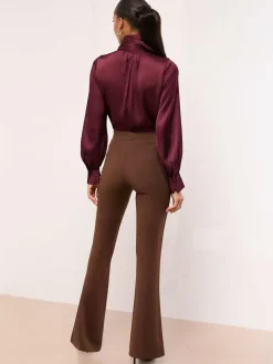 Lipsy High Waisted Contour Bootleg Flared Trousers^Women Pants