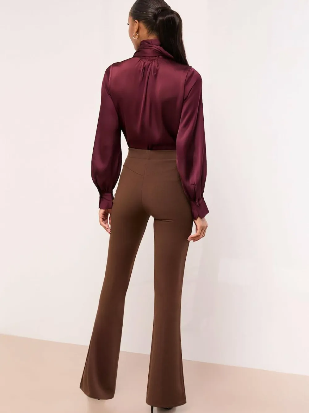Lipsy High Waisted Contour Bootleg Flared Trousers^Women Pants