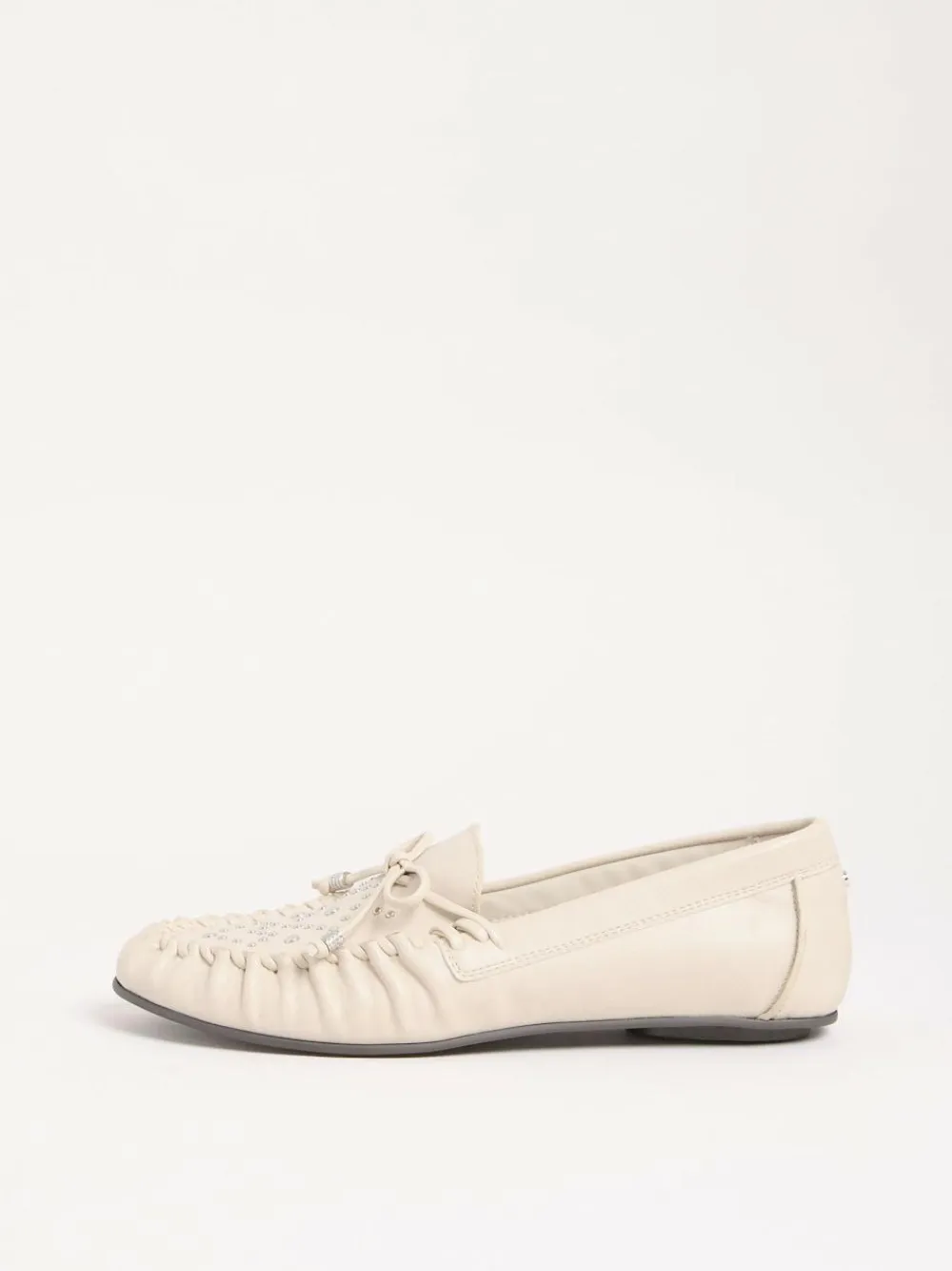 Lipsy Faux Leather Studded Casual Moccasin Loafers^Women Flats