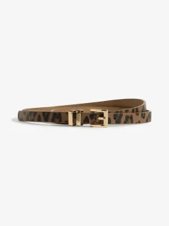 Lipsy Gold, Leopard & Black Skinny Belts 3 Pack^Women Belts
