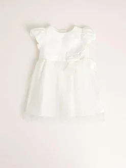 Lipsy Ivory Baby Puff Sleeve Occasion Dress (0mths-5yrs)^ Dresses|Occasionwear