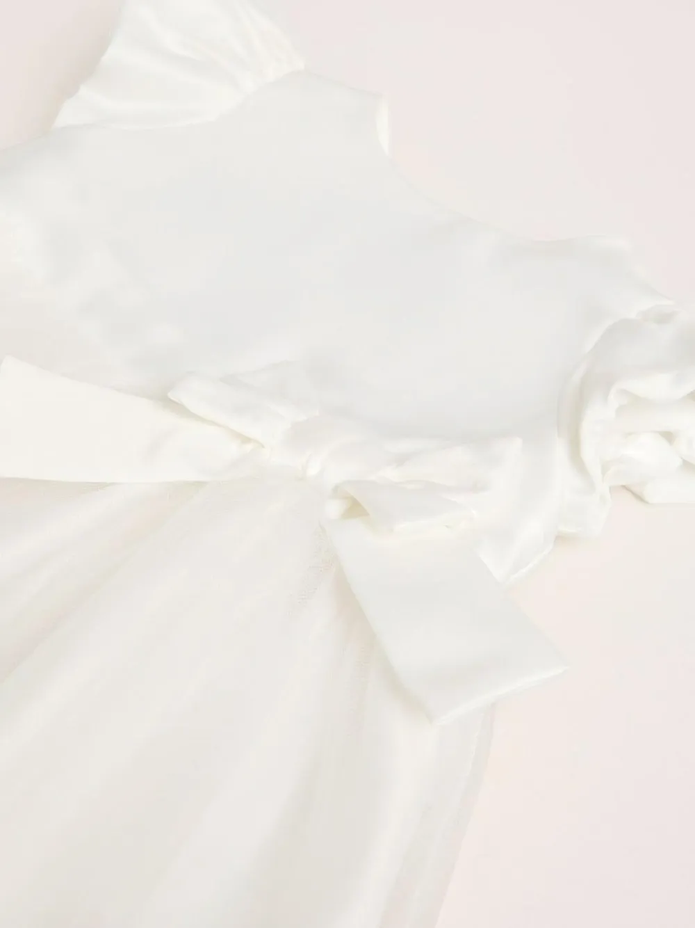 Lipsy Ivory Baby Puff Sleeve Occasion Dress (0mths-5yrs)^ Dresses|Occasionwear