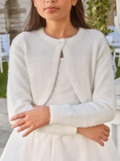 Lipsy Fluffy Occasion Bolero (5-16yrs)^ Occasionwear|Knitwear & Sweaters