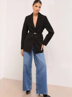 Clearance Lipsy Relaxed Blazer Jet Black