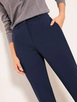 New Lipsy Tailored Tapered Trousers Navy Blue