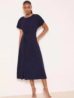 Lipsy Knot Side Midi Dress^Women Occasion Dresses|Midi Dresses