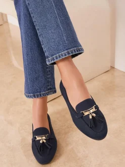 Lipsy Wide Fit Almond Toe Tassel Workwear Loafers^Women Wide Fit & Extra Wide Fit|Flats