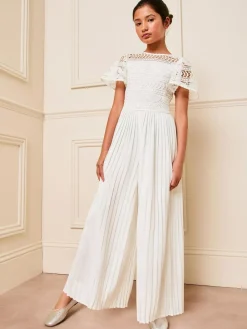 Lipsy Flutter Sleeve Lace Occasion Jumpsuit (5-16yrs)^ Jumpsuits & Playsuits|Occasionwear