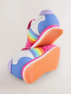 Little Bird by Jools Oliver Pink Younger Pastel Rainbow Retro Runner Trainers^ Sneakers|Boots