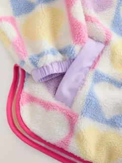 Little Bird by Jools Oliver Multi Heart Colourblock Borg Fleece^Women Hoodies & Sweatshirts|Coats & Jackets