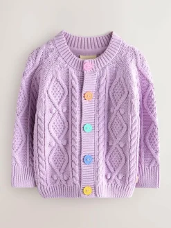 Little Bird by Jools Oliver Knitted Cable Cotton Cardigan^ Knitwear|Knitwear