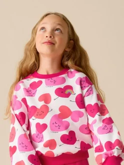 New Little Bird by Jools Oliver Red/Pink Sweater and Joggers Set 2 Piece