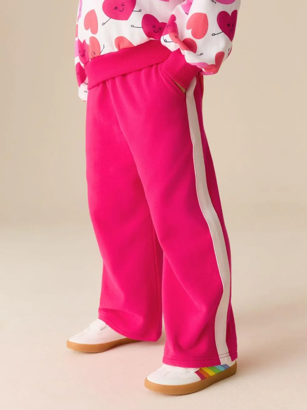 New Little Bird by Jools Oliver Red/Pink Sweater and Joggers Set 2 Piece