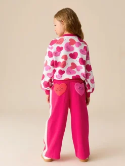 New Little Bird by Jools Oliver Red/Pink Sweater and Joggers Set 2 Piece
