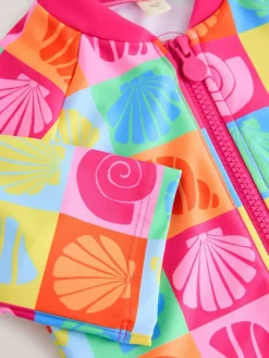 Little Bird by Jools Oliver Shell Print Zip Through Swimsuit^ Swimwear|Swimwear