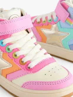 Little Bird by Jools Oliver Star Hi-Top Trainers Multi