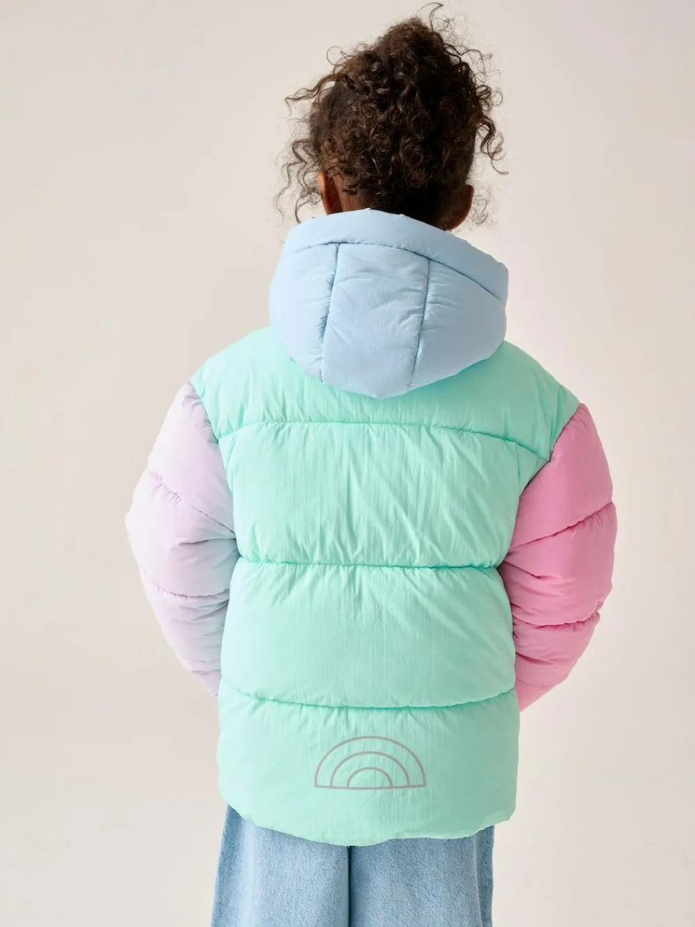 Little Bird by Jools Oliver Multi Colourblock Shower Resistant Padded Coat^ Coats, Jackets & Pramsuits|Coats, Jackets & Pramsuits