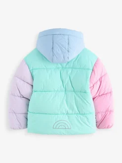 Little Bird by Jools Oliver Multi Colourblock Shower Resistant Padded Coat^ Coats, Jackets & Pramsuits|Coats, Jackets & Pramsuits