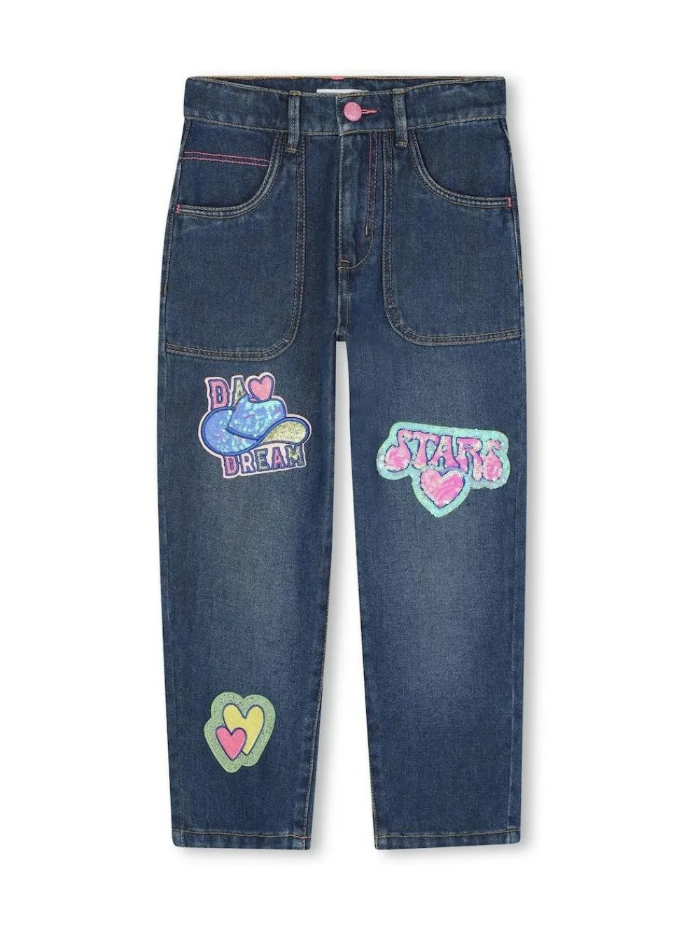Billieblush Logo Denim Jeans With Appliqué Detail^ Jeans