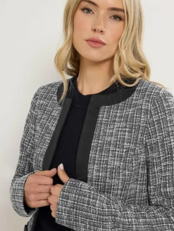 Long Tall Sally Black Boucle Jacket^Women Blazers