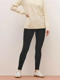 Long Tall Sally Black Cotton Stretch Leggings^Women Leggings & Sweatpants