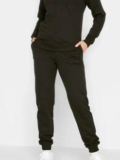 New Long Tall Sally Black Cuffed Drawstring Joggers