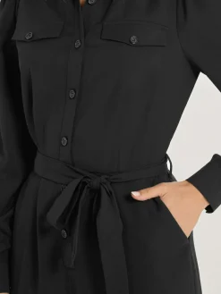 New Long Tall Sally Black Long Sleeve Button Jumpsuit