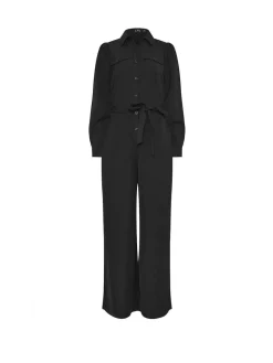 New Long Tall Sally Black Long Sleeve Button Jumpsuit