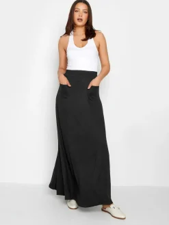 New Long Tall Sally Black Maxi Fit And Flare Skirt