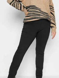 Long Tall Sally Black Stretch Straight Leg Trousers^Women Pants