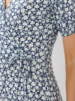 Long Tall Sally Blue Ditsy Wrap Maxi Dress^Women Maxi Dresses