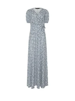 Long Tall Sally Blue Ditsy Wrap Maxi Dress^Women Maxi Dresses