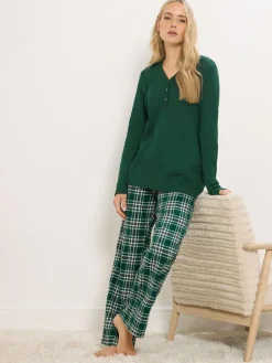 Long Tall Sally Check Pyjamas^Women Pyjamas