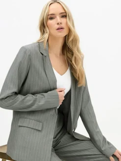 Long Tall Sally Grey Pinstripe Blazer^Women Suits & Tailoring|Blazers
