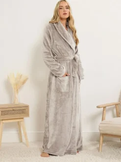 Long Tall Sally Super Luxe Shawl Maxi Robe^Women Bathrobes